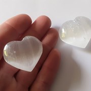 Coração (pequeno) de Selenite, Marrocos- Peso aprx. 20 a 35 gr.